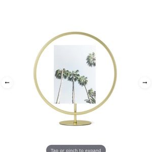 Umbra infinity frame gold